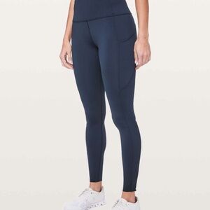 LULULEMON FAST & FREE FULL LENGHT TIGHT 28" - TRUE NAVY